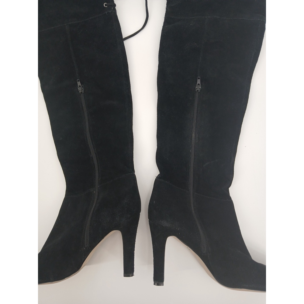 Kelsi Dagger Sophia Boots ShoesBlack Suede Over Knee Womens 9.5 - Picture 8 of 15